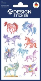 Matrica, papír, 2 ív, 76x120 mm, AVERY ZWECKFORM, "Z-Design No.53148", unikornisok