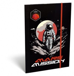 Gumis mappa, karton, A4, LIZZYSULI, "Mars Mission"